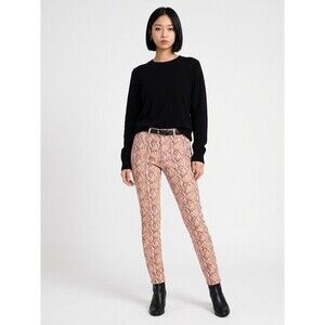 Dear John NWT  Gisele Skinny Pink Snakeskin Print Denim Jeans Misses Size  25